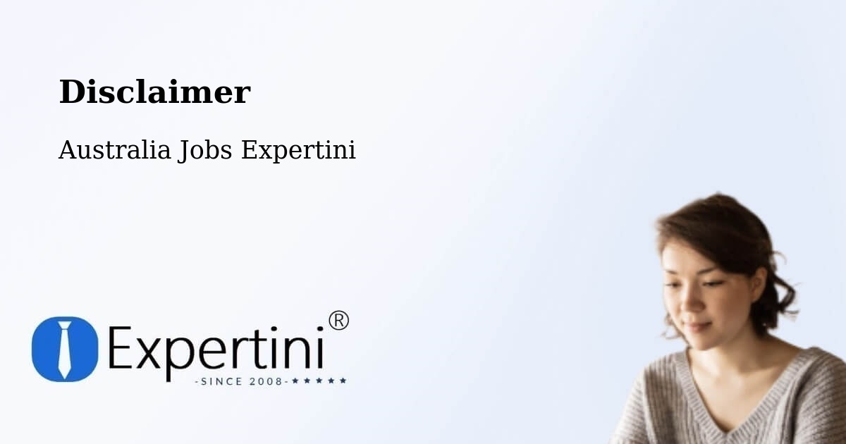 Disclaimer – Meadows - Australia Jobs Expertini